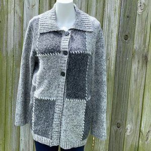 Alfred Dunner Cardigan/Sweater Grey